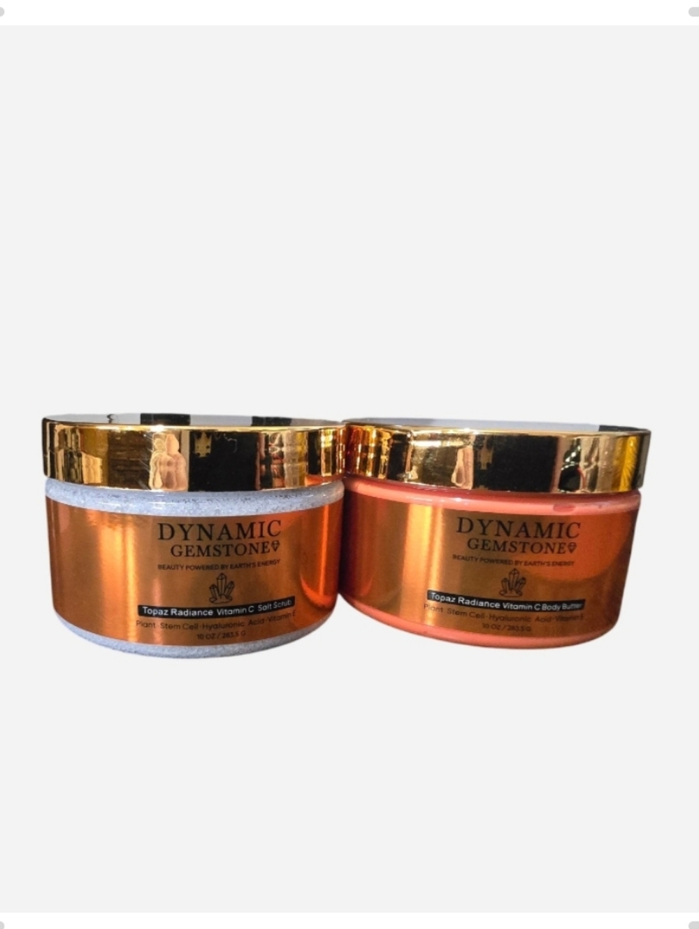 Dynamic Gemstone Topaz Radiance Body Butter & Salt Scrub